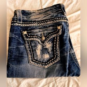 MISS ME JE8019EX EASY BOOT JEANS size 32 long